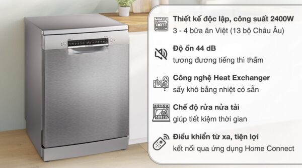 Máy rửa chén độc lập Bosch SMS4ECI26E