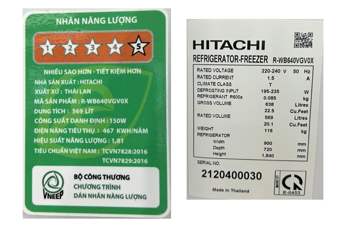 Tủ lạnh Hitachi Inverter 569 lít Multi Door R-WB640VGV0X - Ảnh 4