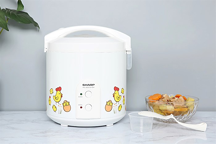 Nồi cơm nắp gài Sharp 2.2 lít KS-223TJV-CH - Ảnh 2