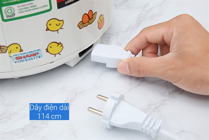 Nồi cơm nắp gài Sharp 2.2 lít KS-223TJV-CH - Ảnh 4