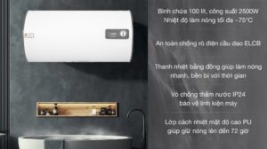 Máy nước nóng gián tiếp Stiebel Eltron 100 lít 2500W ESH 100 H Plus T-VN