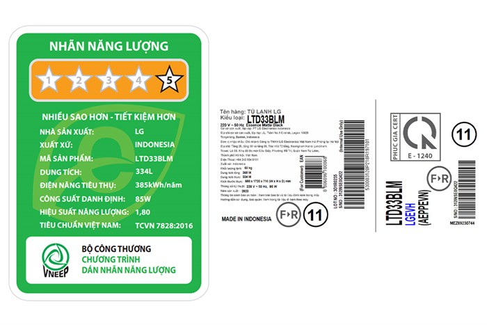 Tủ lạnh LG Inverter 334 lít LTD33BLM - Ảnh 4