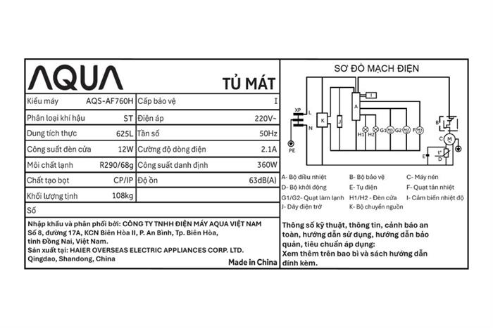 Tủ mát Aqua 625 Lít AQS-AF760H - Ảnh 4