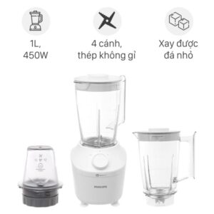 Máy xay sinh tố đa năng Philips HR2041/50 - 3 cối
