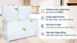 Tủ đông Aqua Inverter 508 lít AQF-C6901E