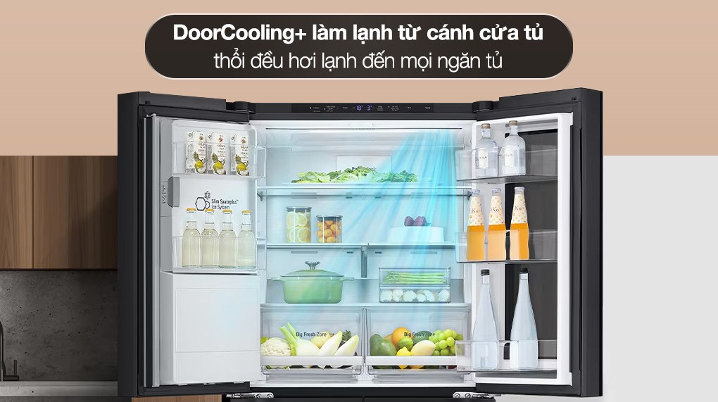 Tủ lạnh LG Inverter 508 lít Multi Door InstaView LFI50BLMAI - Ảnh 3