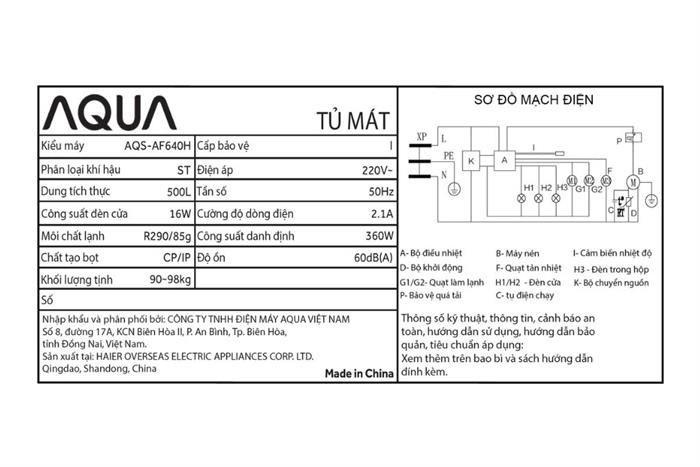 Tủ mát Aqua 500 Lít AQS-AF640H - Ảnh 4
