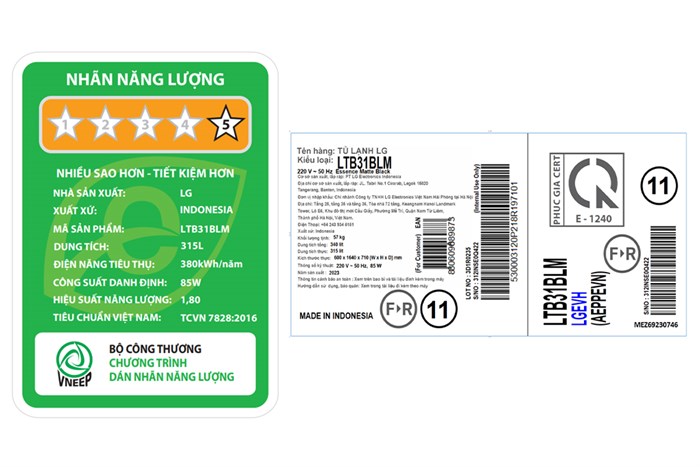 Tủ lạnh LG Inverter 315 lít LTB31BLM - Ảnh 4