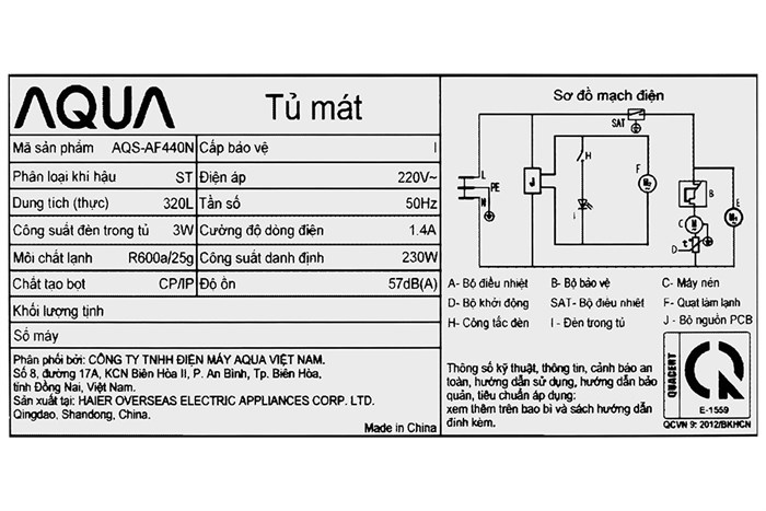 Tủ mát Aqua 320 Lít AQS-AF440N - Ảnh 7