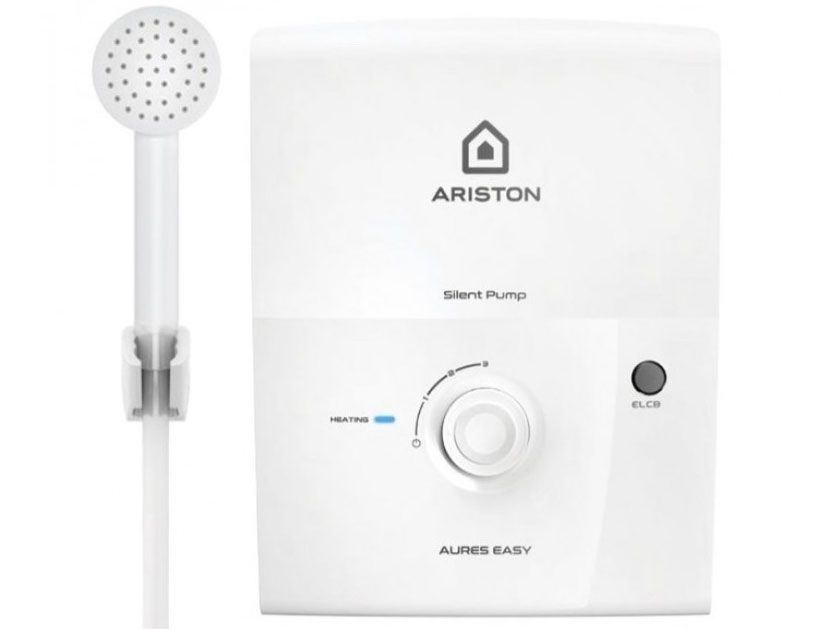 Máy nước nóng trực tiếp Ariston 4500W AURES EASY 4.5P (có bơm)